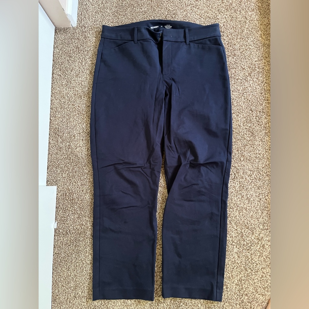 Old Navy Pixie Straight Dress Pants - navy blue